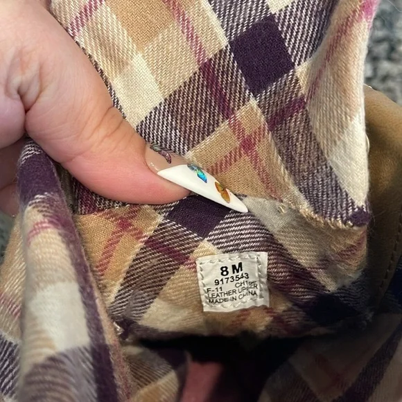 Sperry Women's Tan Plaid Ankle Boots - Picture 7 of 8